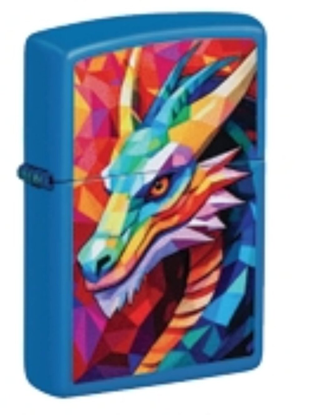 Sharp Abstract Dragon Blue Zippo Lighter